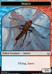 Insect // Warrior Double-Sided Token [Hour of Devastation Tokens] | North Valley Games