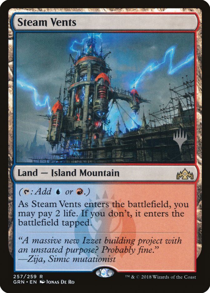 Steam Vents (Promo Pack) [Guilds of Ravnica Promos] | North Valley Games