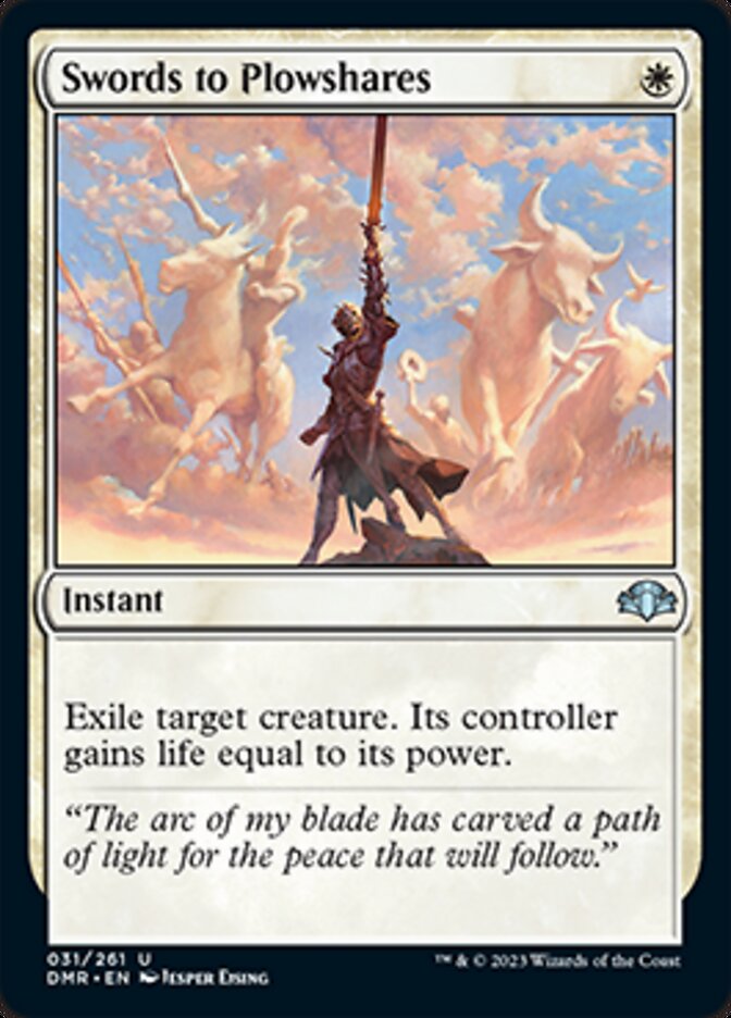 Swords to Plowshares [Dominaria Remastered] | North Valley Games