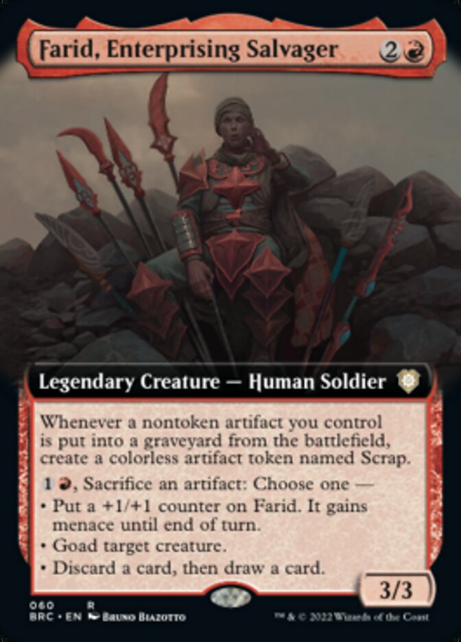Farid, Enterprising Salvager (Extended Art) [The Brothers' War Commander] | North Valley Games
