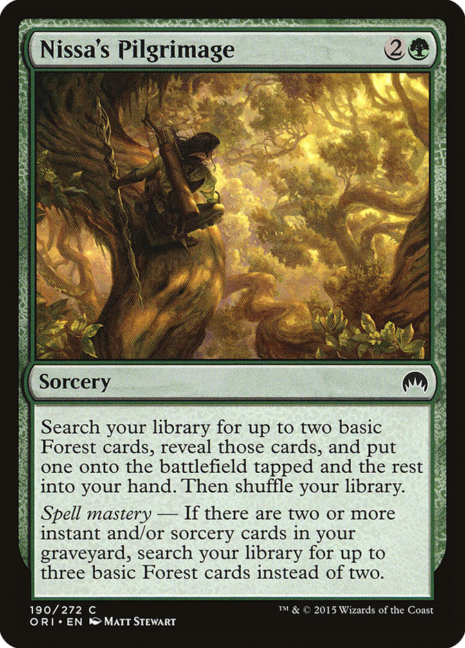 Nissa's Pilgrimage [Magic Origins] | North Valley Games