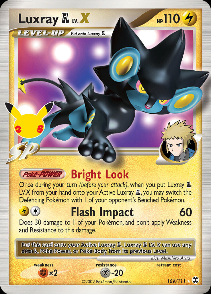 Luxray GL LV.X (109/111) [Celebrations: 25th Anniversary - Classic Collection] | North Valley Games