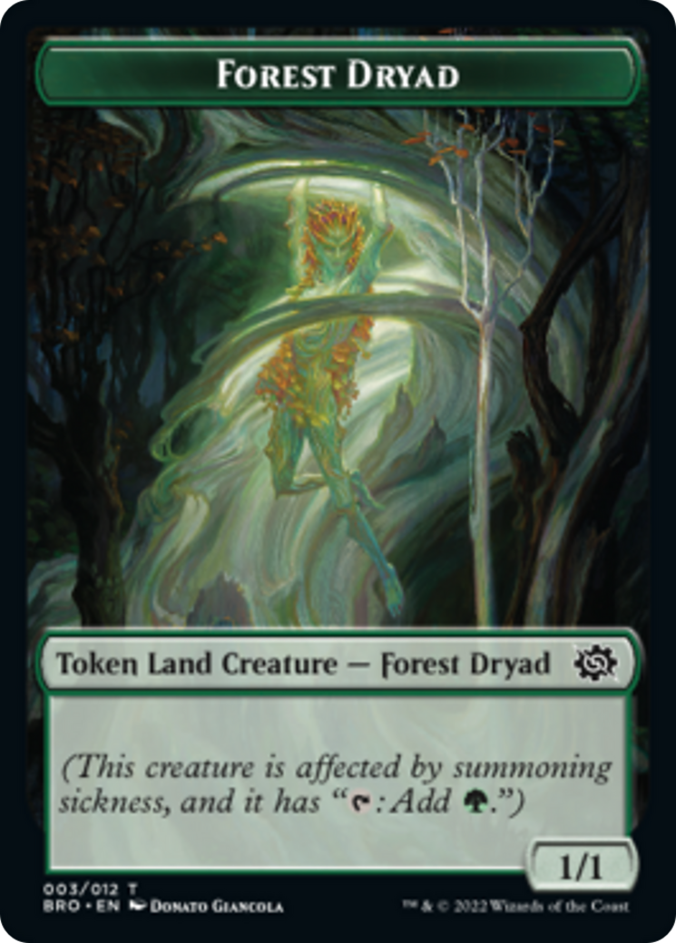Forest Dryad Token [The Brothers' War Tokens] | North Valley Games