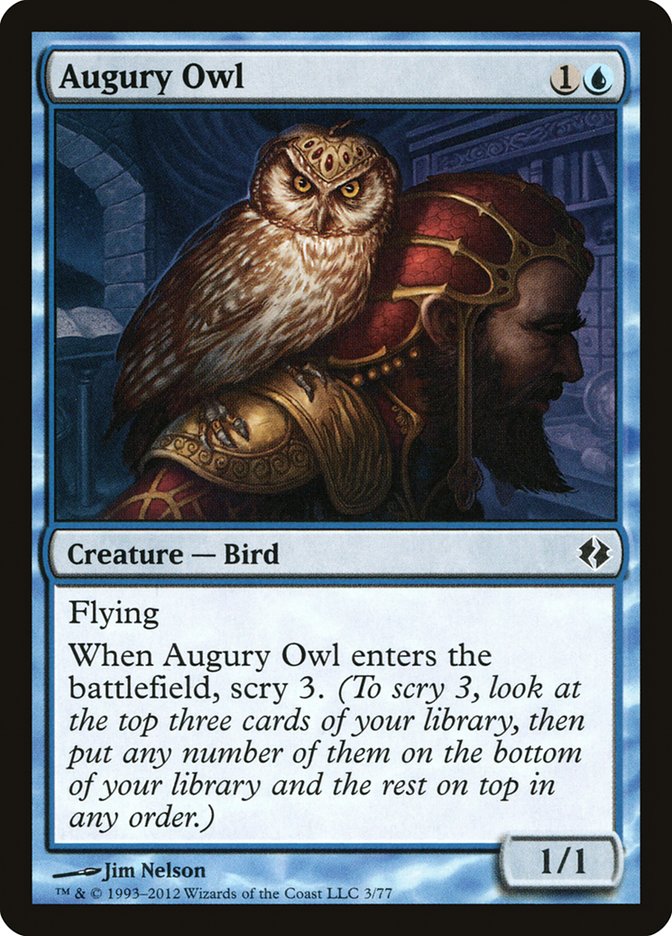 Augury Owl [Duel Decks: Venser vs. Koth] | North Valley Games