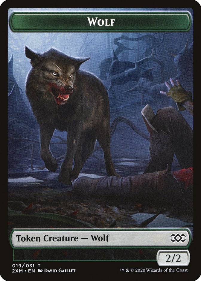Copy // Wolf Double-Sided Token [Double Masters Tokens] | North Valley Games