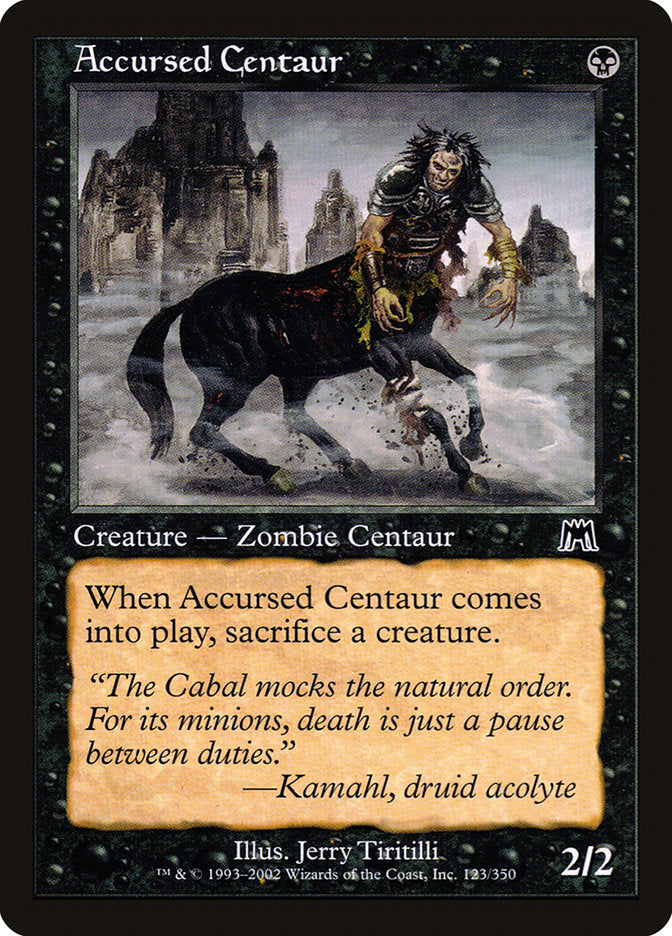 Accursed Centaur [Onslaught] | North Valley Games