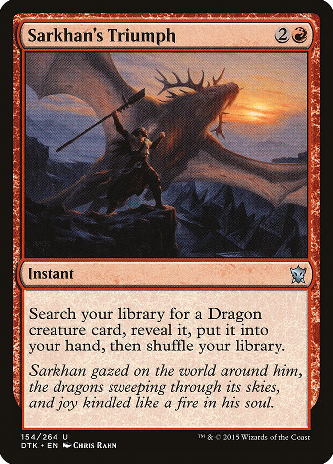 Sarkhan's Triumph [Dragons of Tarkir] | North Valley Games