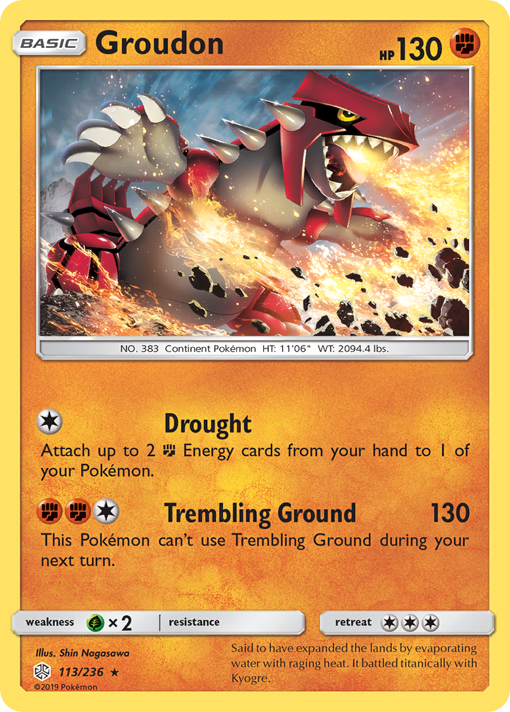 Groudon (113/236) [Sun & Moon: Cosmic Eclipse] | North Valley Games