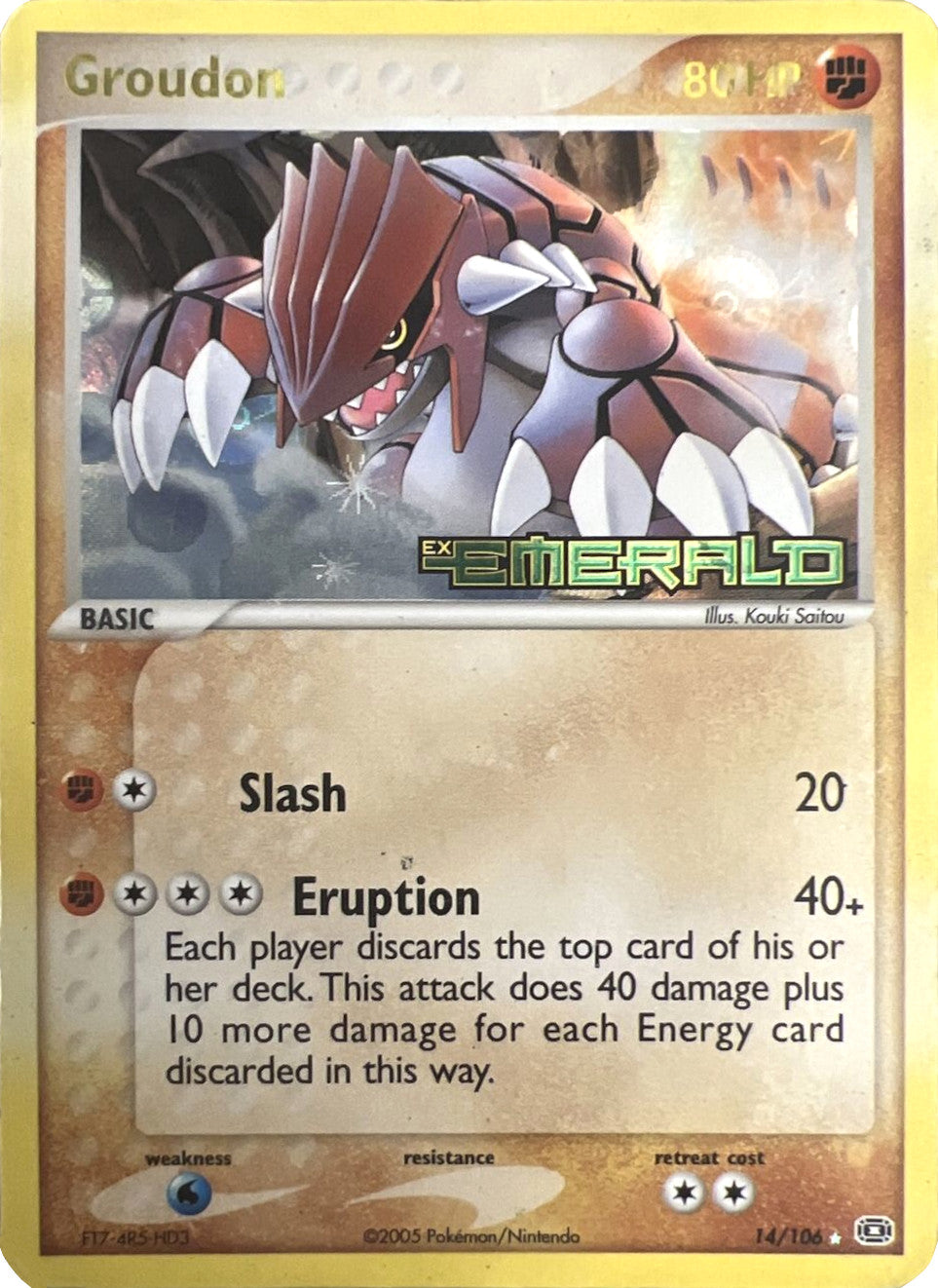 Groudon (14/106) (Stamped) [EX: Emerald] | North Valley Games