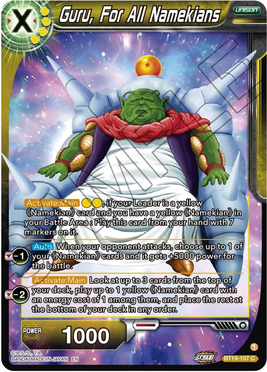 Guru, For All Namekians (BT19-107) [Fighter's Ambition] | North Valley Games