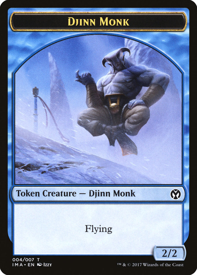 Djinn Monk Token [Iconic Masters Tokens] | North Valley Games