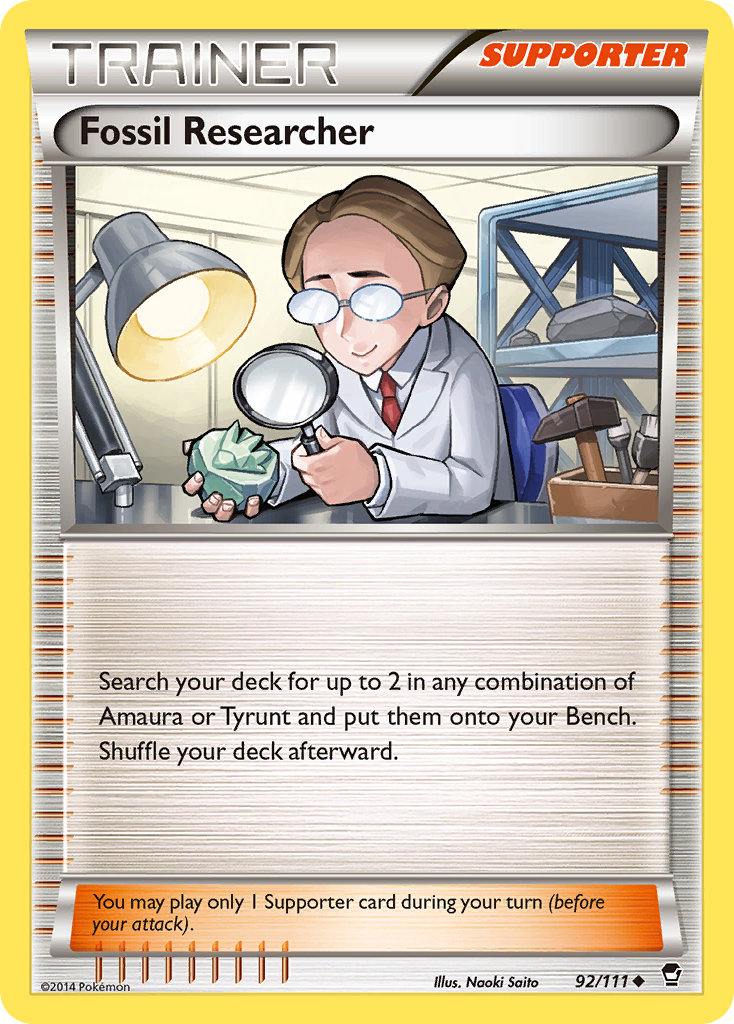 Fossil Researcher (92/111) [XY: Furious Fists] | North Valley Games