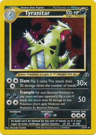 Tyranitar (12/75) [Neo Discovery Unlimited] | North Valley Games