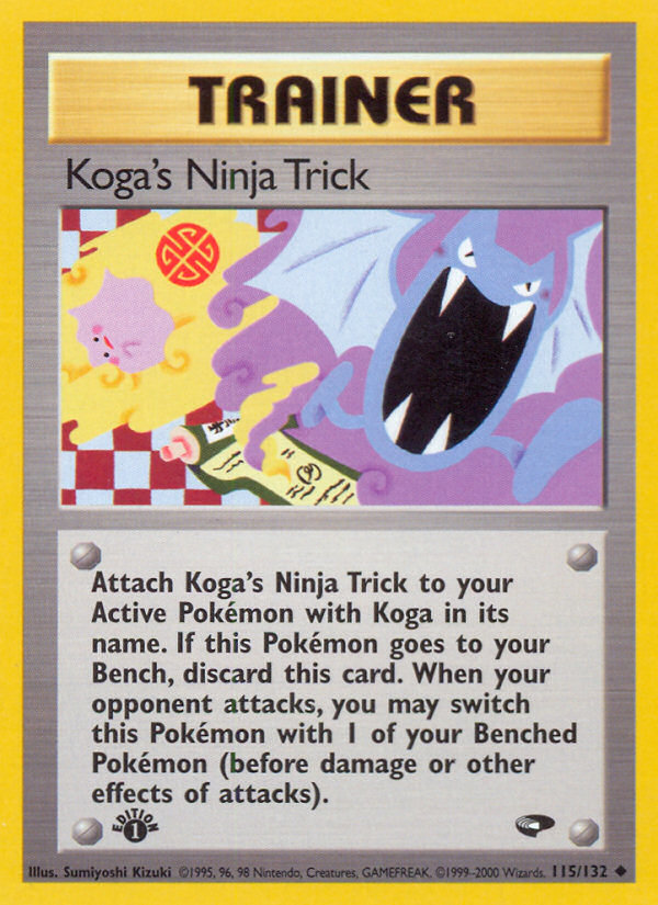Koga's Ninja Trick (115/132) [Gym Challenge 1st Edition] | North Valley Games