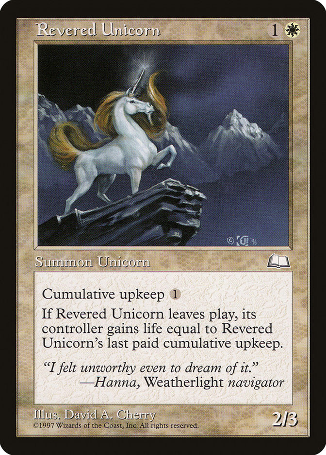 Revered Unicorn [Weatherlight] | North Valley Games