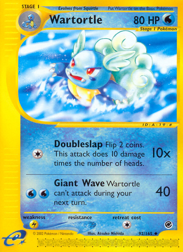 Wartortle (92/165) [Expedition: Base Set] | North Valley Games