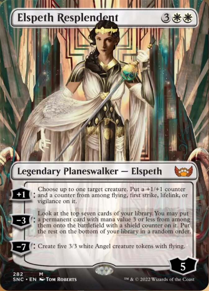 Elspeth Resplendent (Borderless) [Streets of New Capenna] | North Valley Games