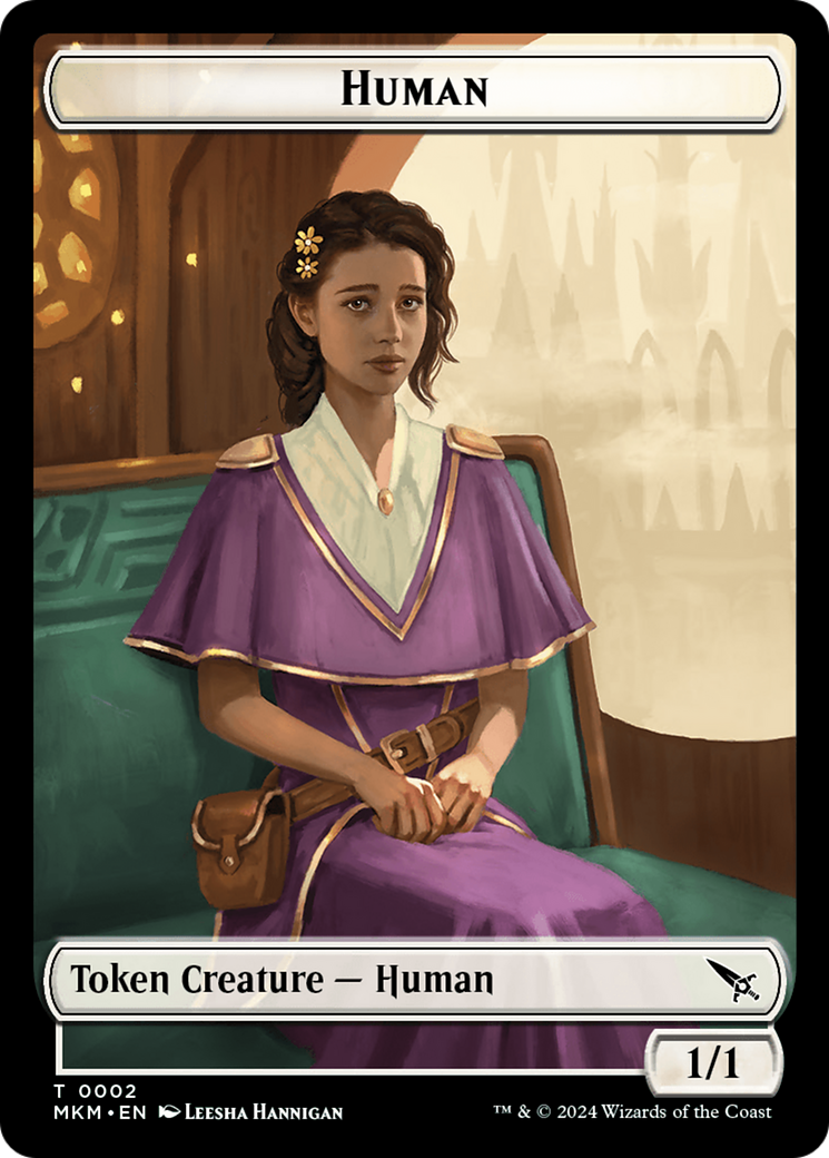Human // Ogre Double-Sided Token [Murders at Karlov Manor Commander Tokens] | North Valley Games