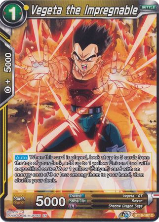 Vegeta the Impregnable (BT10-107) [Rise of the Unison Warrior] | North Valley Games