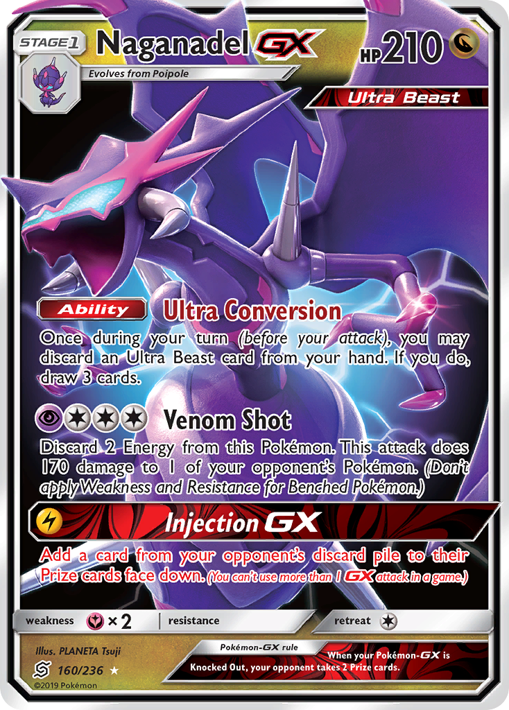 Naganadel GX (160/236) [Sun & Moon: Unified Minds] | North Valley Games