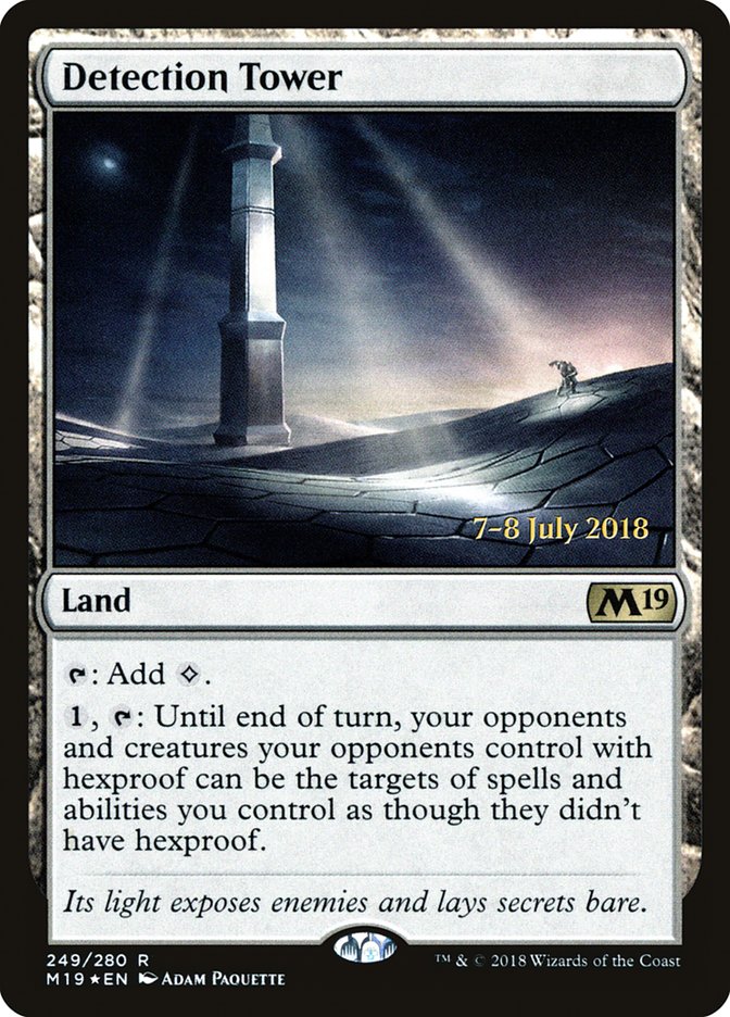 Detection Tower [Core Set 2019 Prerelease Promos] | North Valley Games