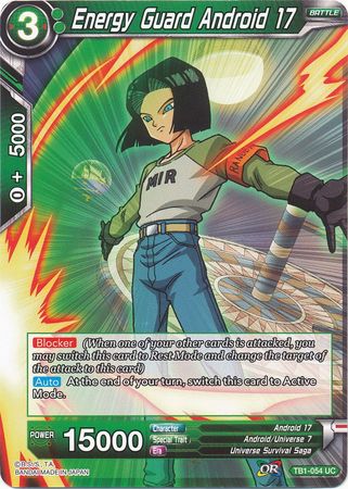 Energy Guard Android 17 (TB1-054) [The Tournament of Power] | North Valley Games