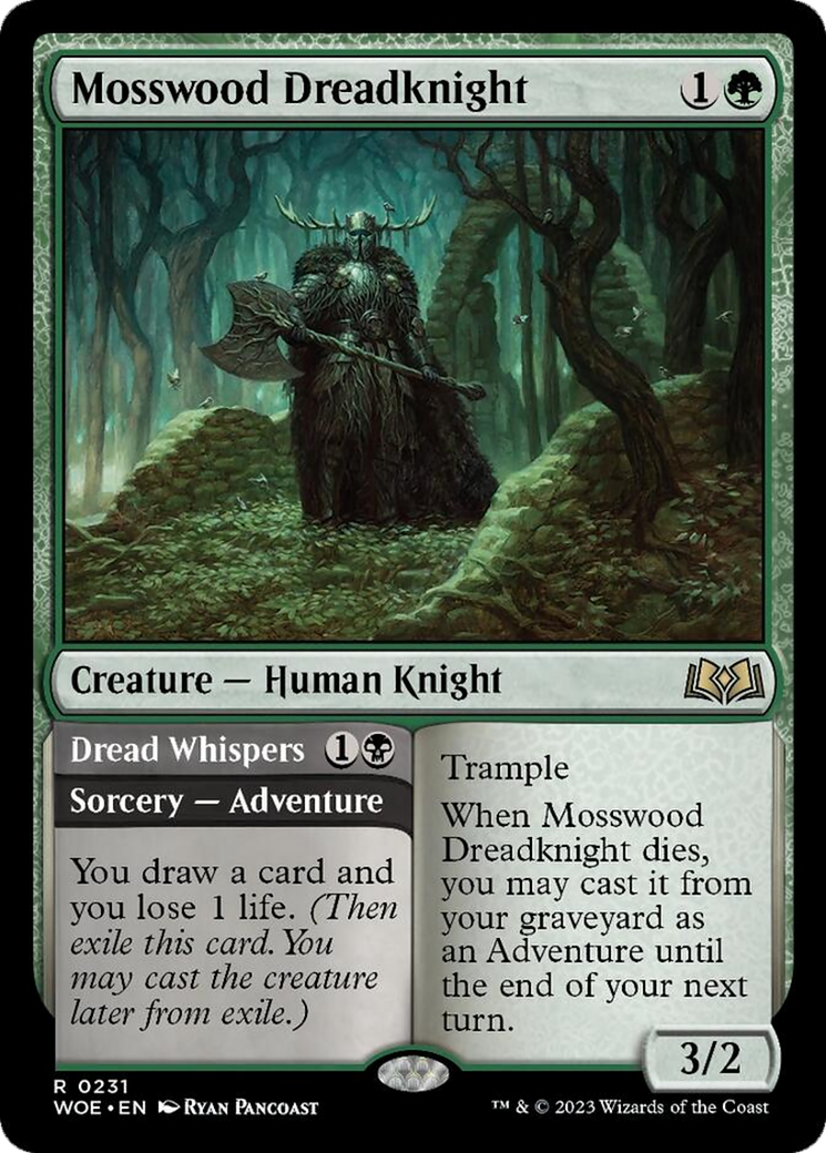 Mosswood Dreadknight // Dread Whispers [Wilds of Eldraine] | North Valley Games