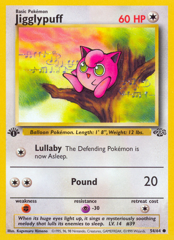 Jigglypuff (54/64) [Jungle 1st Edition] | North Valley Games