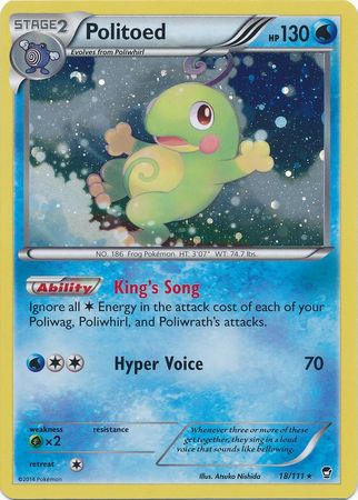 Politoed (18/111) (Cosmos Holo) [XY: Furious Fists] | North Valley Games
