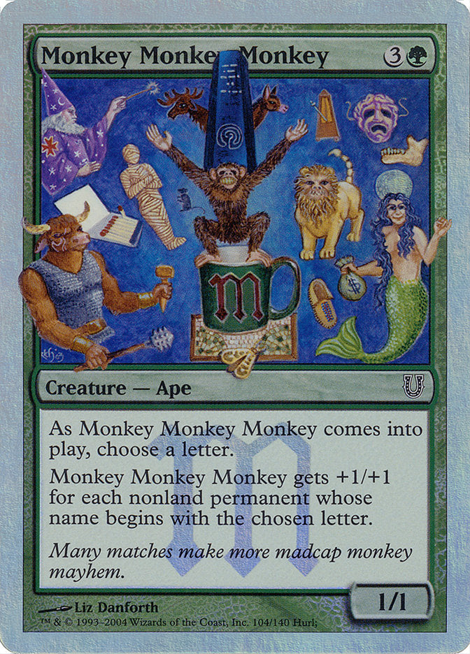 Monkey Monkey Monkey (Alternate Foil) [Unhinged] | North Valley Games