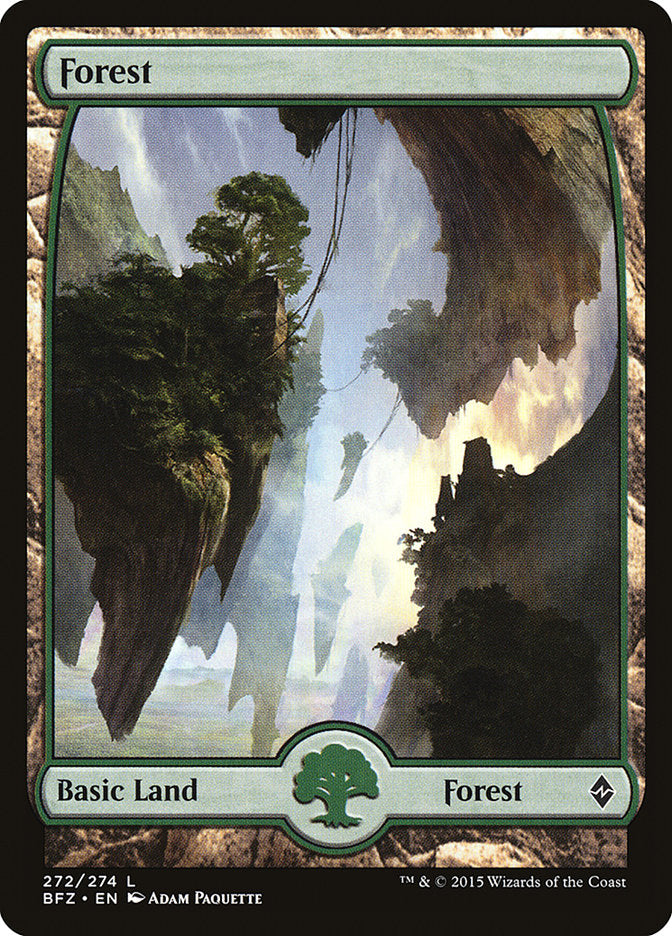 Forest (272) (Full Art) [Battle for Zendikar] | North Valley Games