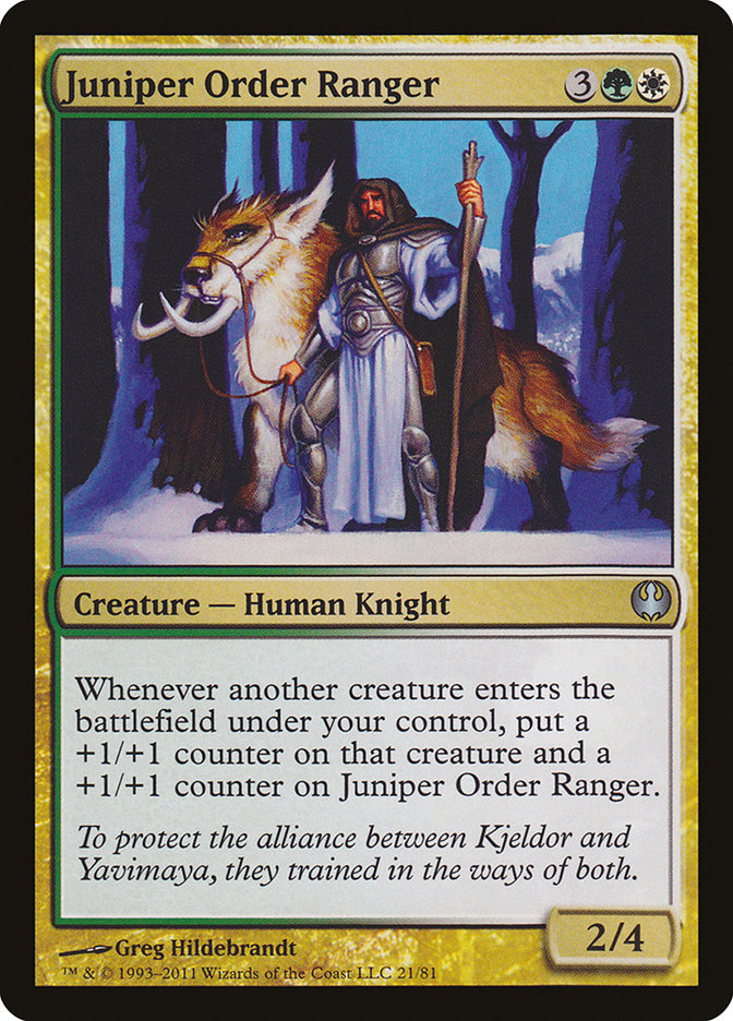 Juniper Order Ranger [Duel Decks: Knights vs. Dragons] | North Valley Games
