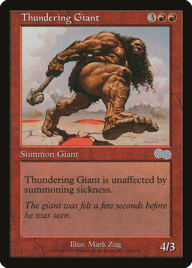 Thundering Giant [Urza's Saga] | North Valley Games