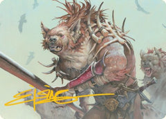 Gnoll Art Card (Gold-Stamped Signature) [Dungeons & Dragons: Adventures in the Forgotten Realms Art Series] | North Valley Games