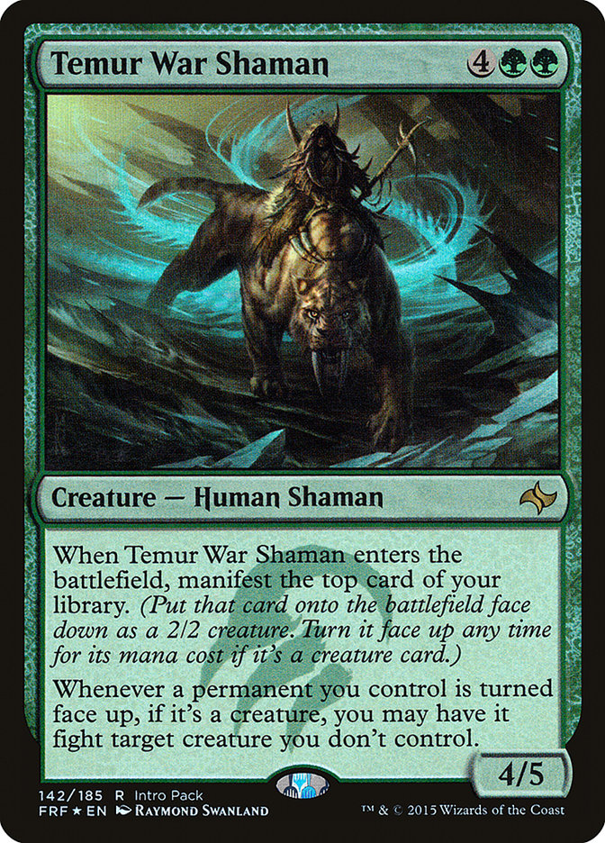 Temur War Shaman (Intro Pack) [Fate Reforged Promos] | North Valley Games