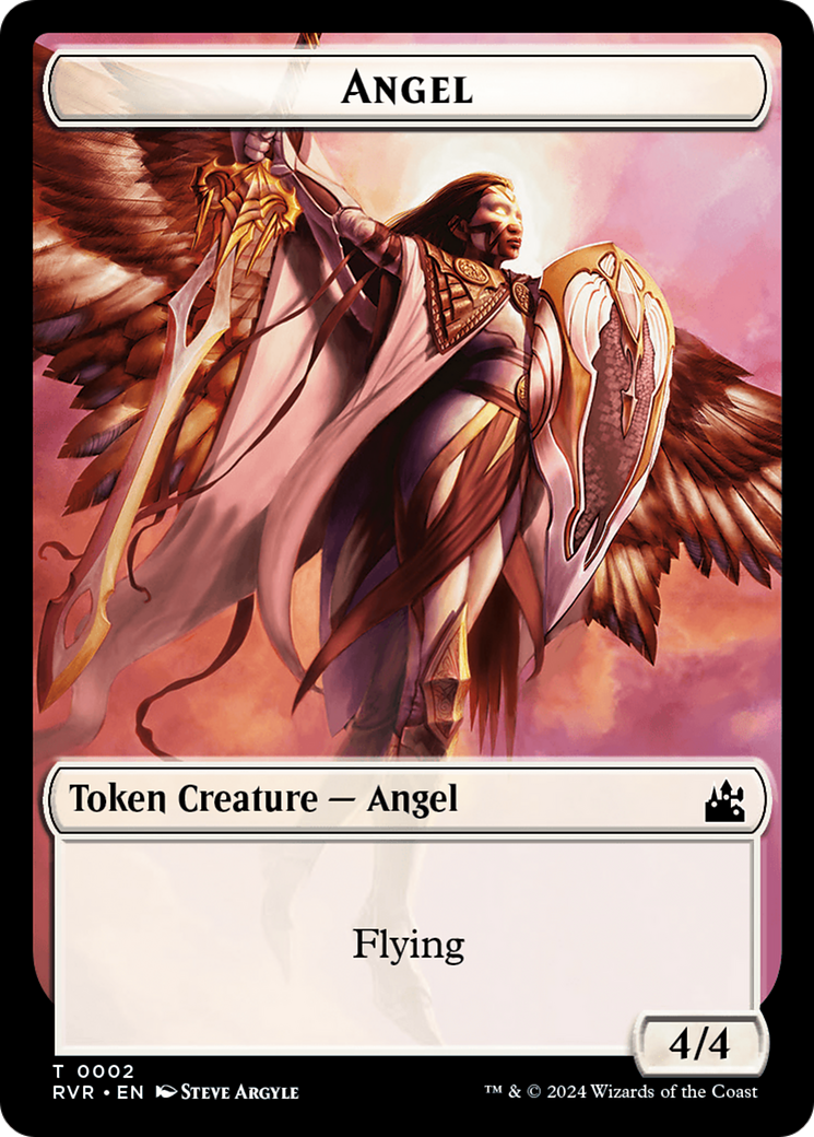 Angel Token (0002) [Ravnica Remastered Tokens] | North Valley Games