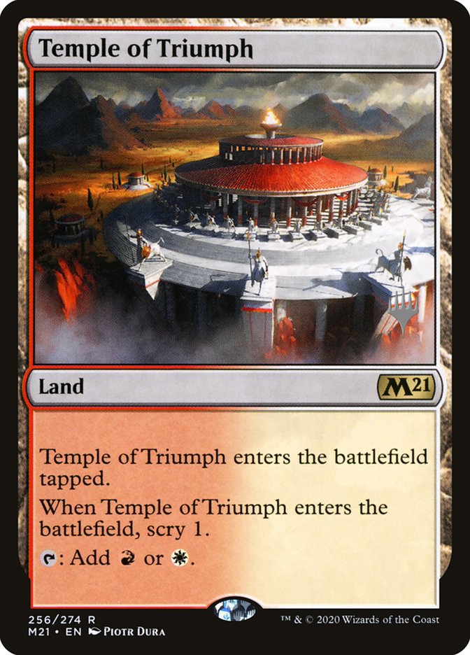 Temple of Triumph (Promo Pack) [Core Set 2021 Promos] | North Valley Games