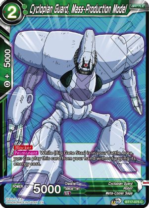 Cyclopian Guard, Mass-Production Model (BT17-075) [Ultimate Squad] | North Valley Games