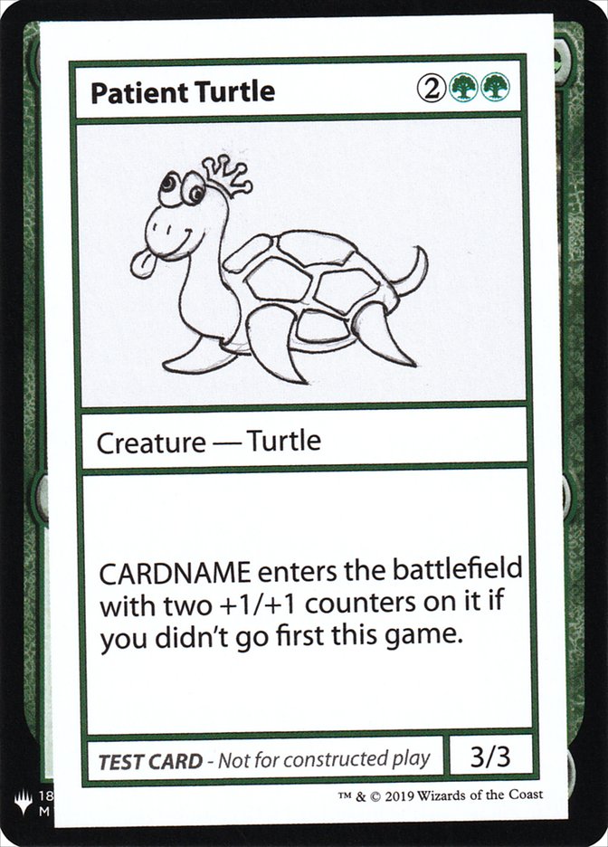 Patient Turtle [Mystery Booster Playtest Cards] | North Valley Games