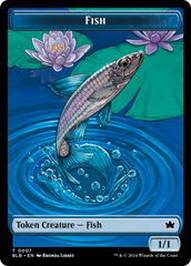 Rabbit // Fish Double-Sided Token [Bloomburrow Tokens] | North Valley Games