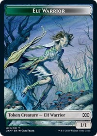 Elf Warrior // Germ Double-Sided Token [Double Masters Tokens] | North Valley Games