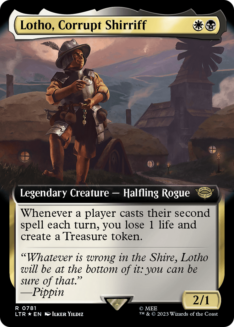 Lotho, Corrupt Shirriff (Extended Art) (Surge Foil) [The Lord of the Rings: Tales of Middle-Earth] | North Valley Games