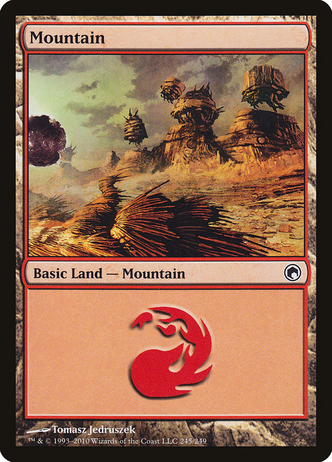 Mountain (245) [Scars of Mirrodin] | North Valley Games