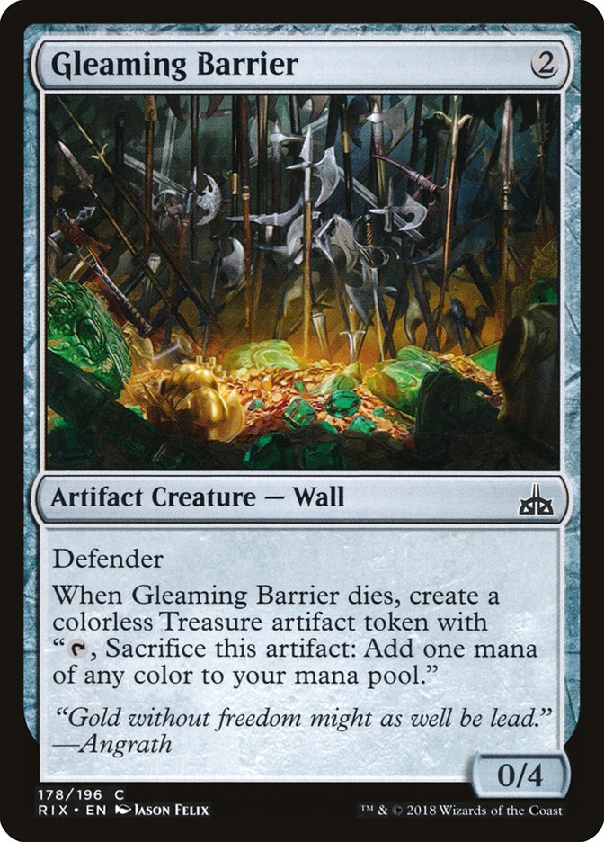 Gleaming Barrier [Rivals of Ixalan] | North Valley Games