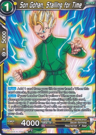 Son Gohan, Stalling for Time (BT12-091) [Vicious Rejuvenation] | North Valley Games