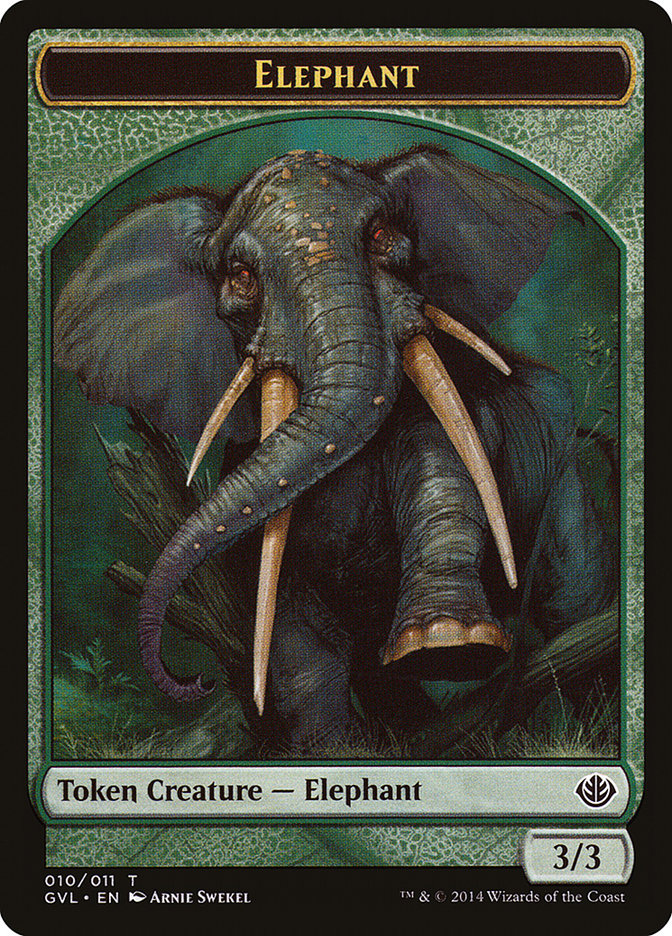 Elephant Token (Garruk vs. Liliana) [Duel Decks Anthology Tokens] | North Valley Games