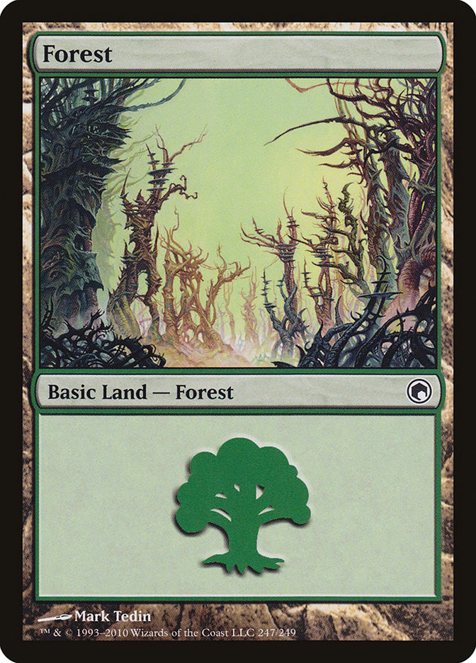 Forest (247) [Scars of Mirrodin] | North Valley Games