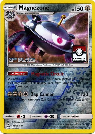 Magnezone (83/156) (League Promo 2nd Place) [Sun & Moon: Ultra Prism] | North Valley Games