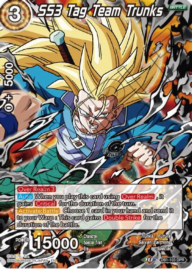 SS3 Tag Team Trunks (DB1-103) [Tournament Promotion Cards] | North Valley Games