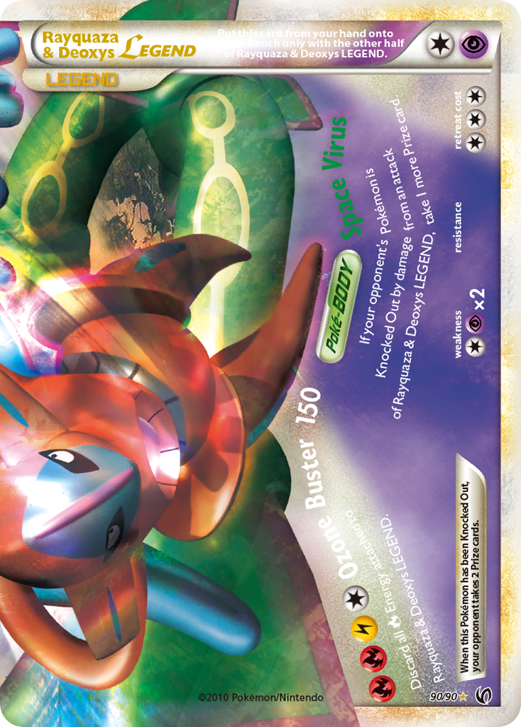 Rayquaza & Deoxys LEGEND (90/90) [HeartGold & SoulSilver: Undaunted] | North Valley Games